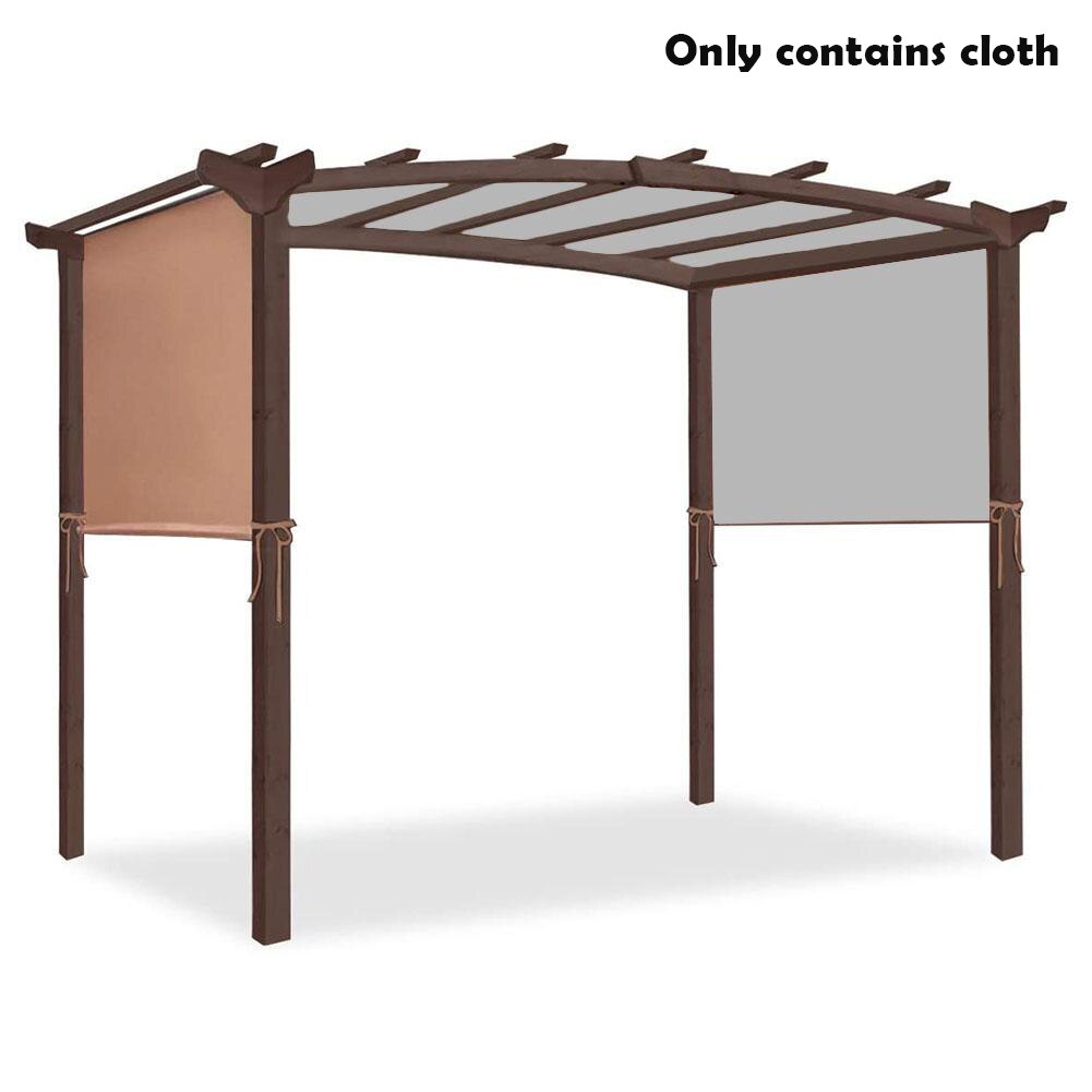 5.2*2m Awning Sun Shade Canopys Cover Sturdy Durable Replacement Awning for Pergola Structures Cover Only No Shelves NIN: Brown