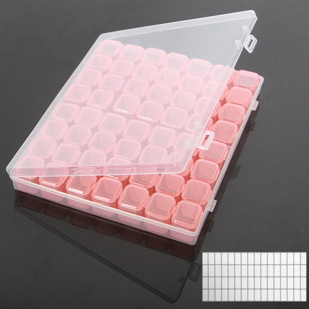 Diamond Painting 28/56/224 Slot Box Storage Accessories Tool Nail Art Rhinestone Bead Stone Storage Box Sewing Container