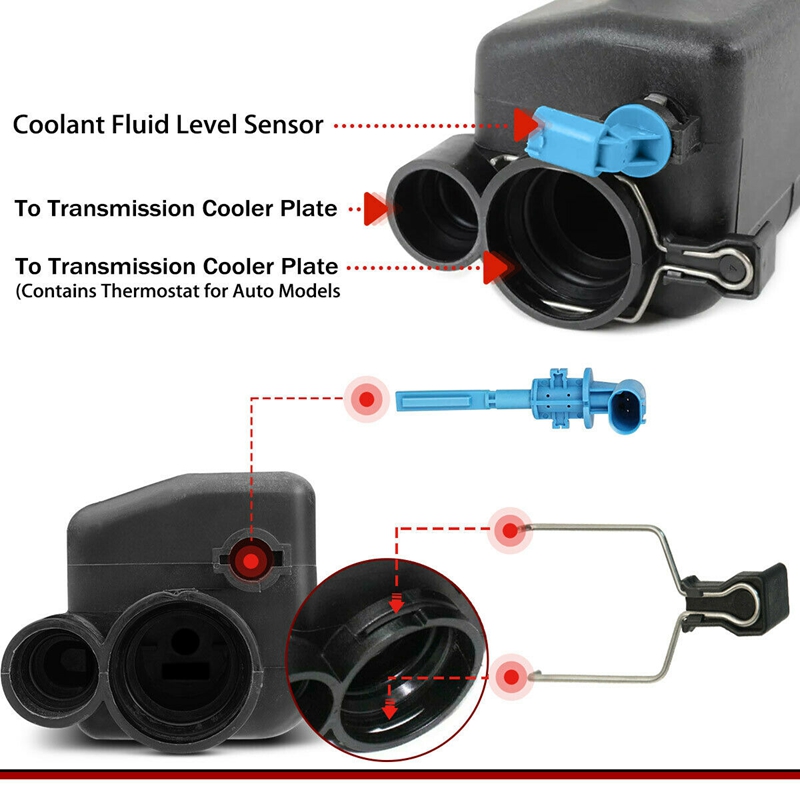 Samochód zbiornik wyrównawczy chłodziwa z czapką z czujnikiem robić-BMW E46 316I 318I E53 X5 17117573780 17137787040