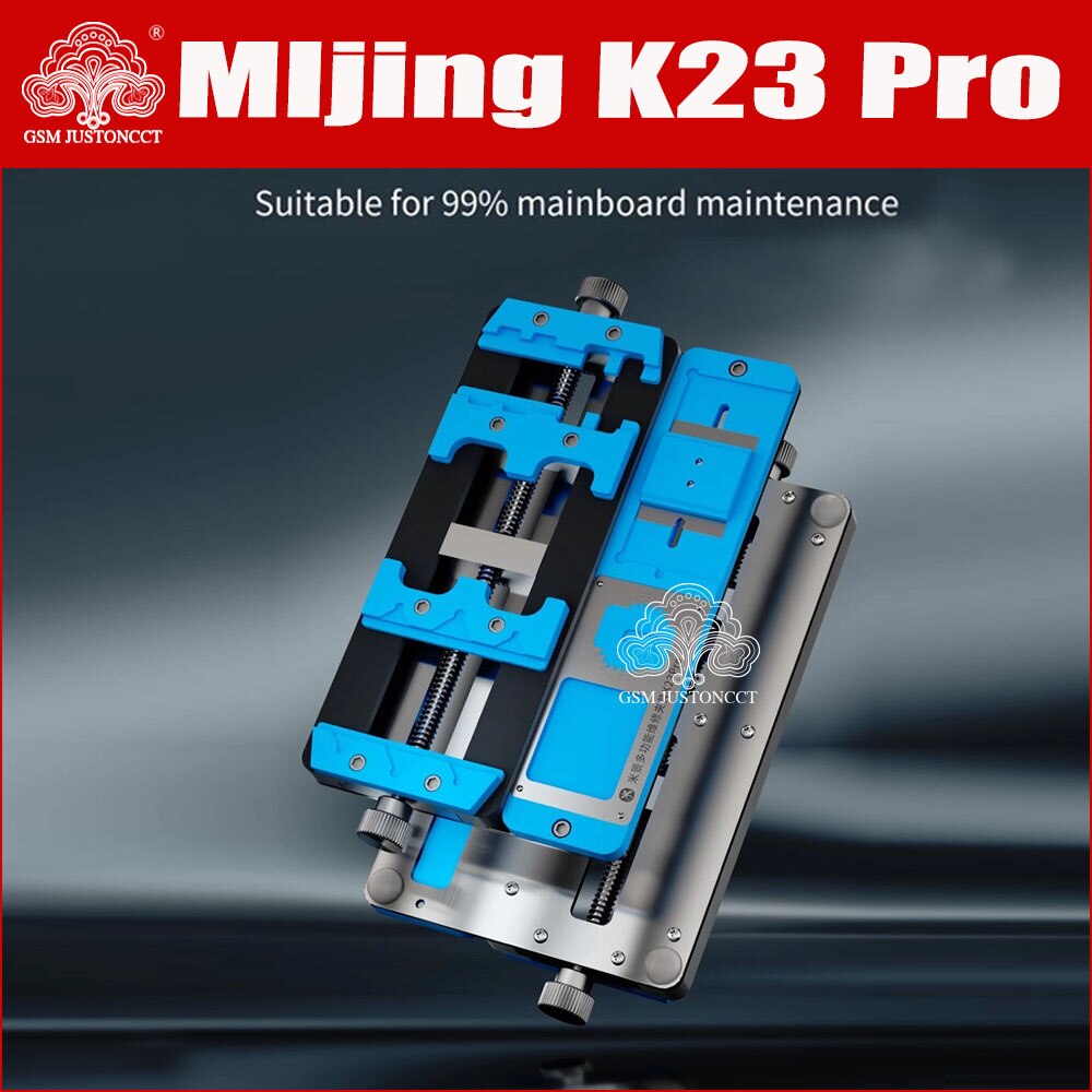 Mijing K23 Pro Universele Pcb Houder Dubbel-As Moederbord Jig Armatuur Voor Telefoon Bga Ic Chip Solderen Reparatie Verwijderen lijm