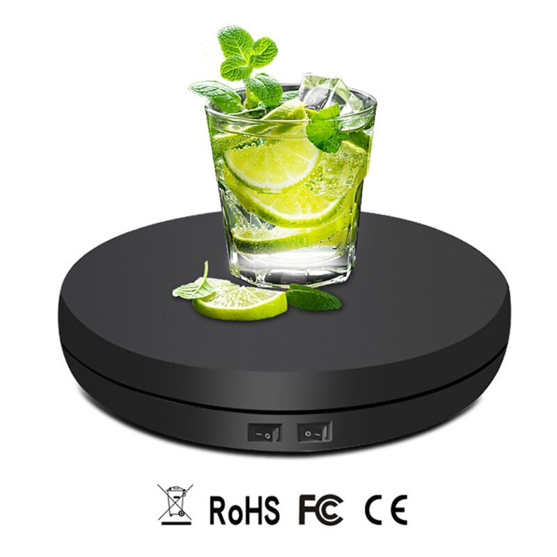 1Set Motorized Turntable Display 360 Degree Electric Rotating Display Turntable for Display Jewelry Watch Digital Product
