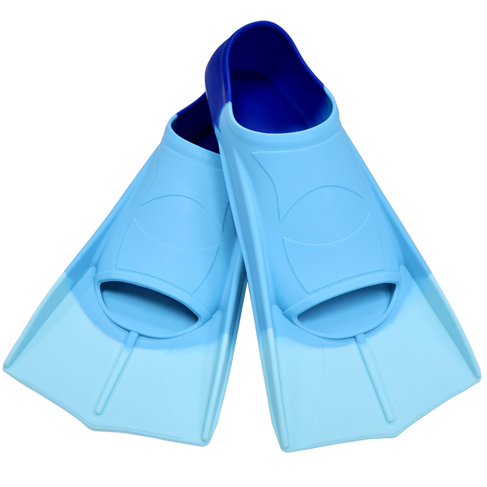 Silicone Fins Swim Training Snorkel Short Diving Flippers Frog Shoes Men Women Breaststroke Freesnorkel Swimming: XXS / YELLOW
