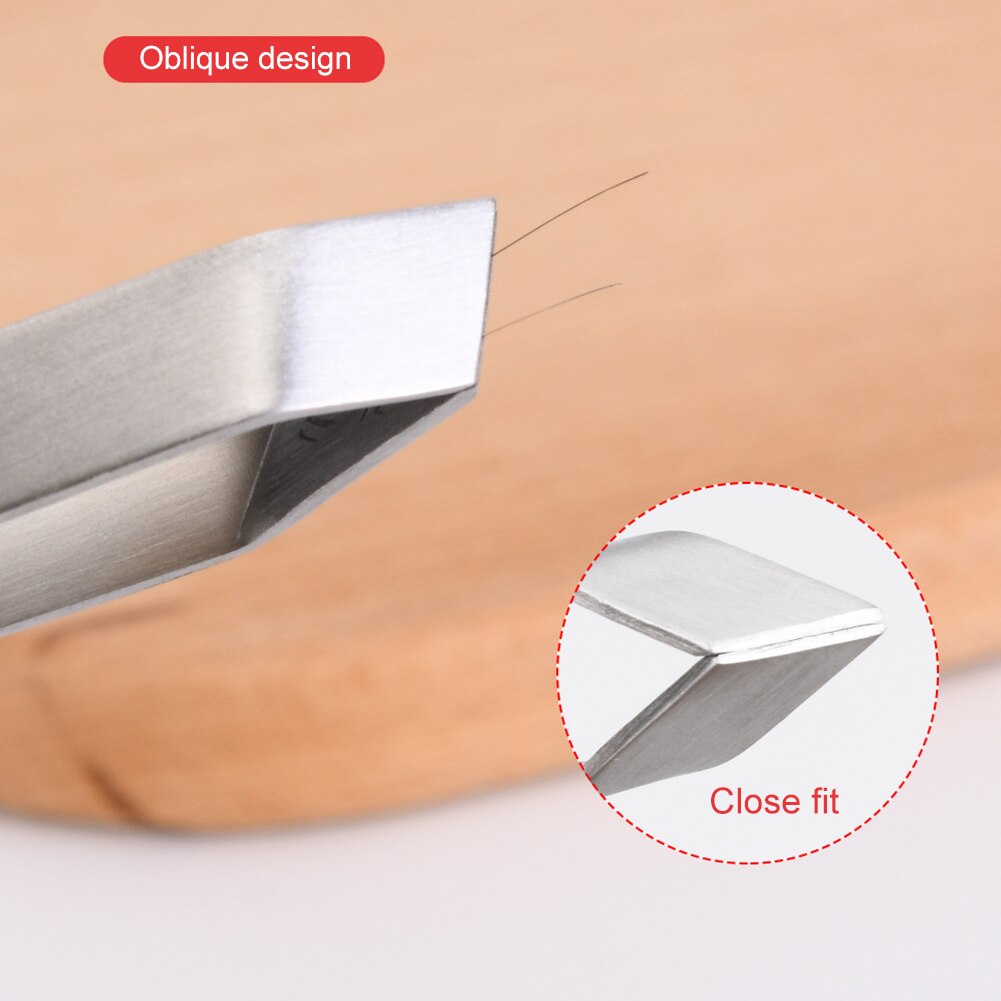 3Pcs Visgraten Pincet Rvs Platte En Slant Pincet Tang Remover Tool P7Ding
