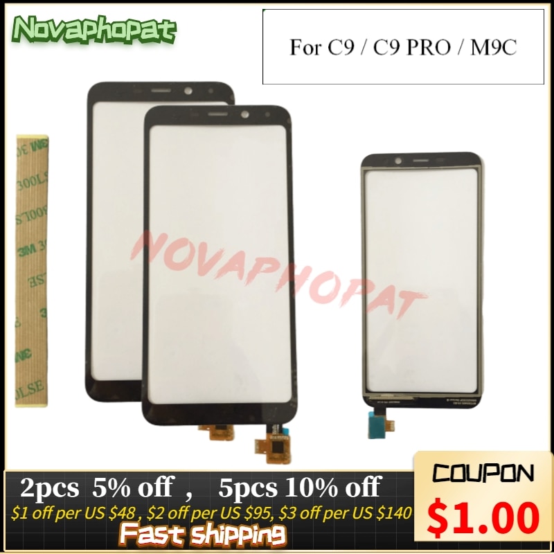 Novaphopat Getestet 5.45 "Schwarz Sensor Für Meizu C9 / C9 pro / M9C Touchscreen Digitizer Front Glas Objektiv panel + Tracking