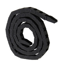 Cable Wire Carrier 7x7mm Plastic Nylon Towline Cable Drag Chain Nested for Electrical Machinery CNC Machine Tool Black