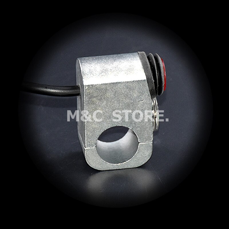 22mm 12V Waterproof Motorcycle Handlebar Turn Signal Light ON-OFF Button Switch Motors Ignition With Compass: Silver