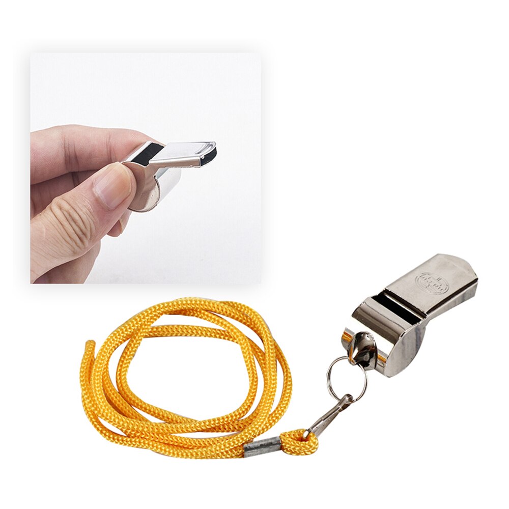 Metal Football Soccer Sports Referee Whistle Emergency Survival Metal Whistle