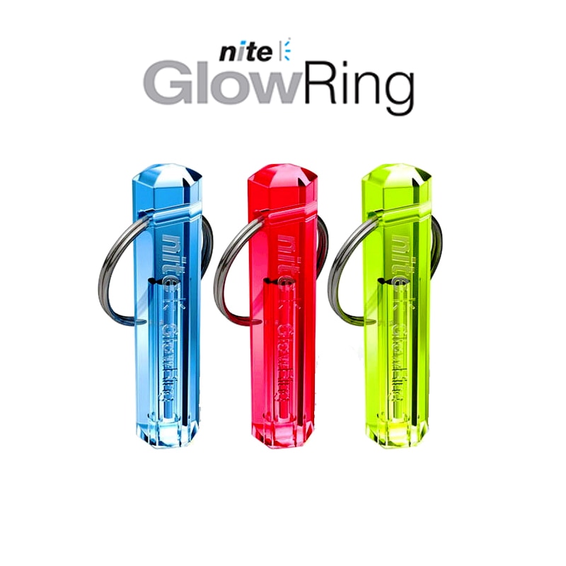 Nite Tritium Glowring Keychain Key Fob Night Automatic Light Self Luminous Fluorescent Tub Tritium