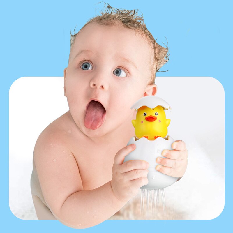 Baby Bathing Toy Kids Cute Duck Penguin Egg Water Spray Sprinkler Bathroom Sprinkling Shower Swimming Water Toys Kids