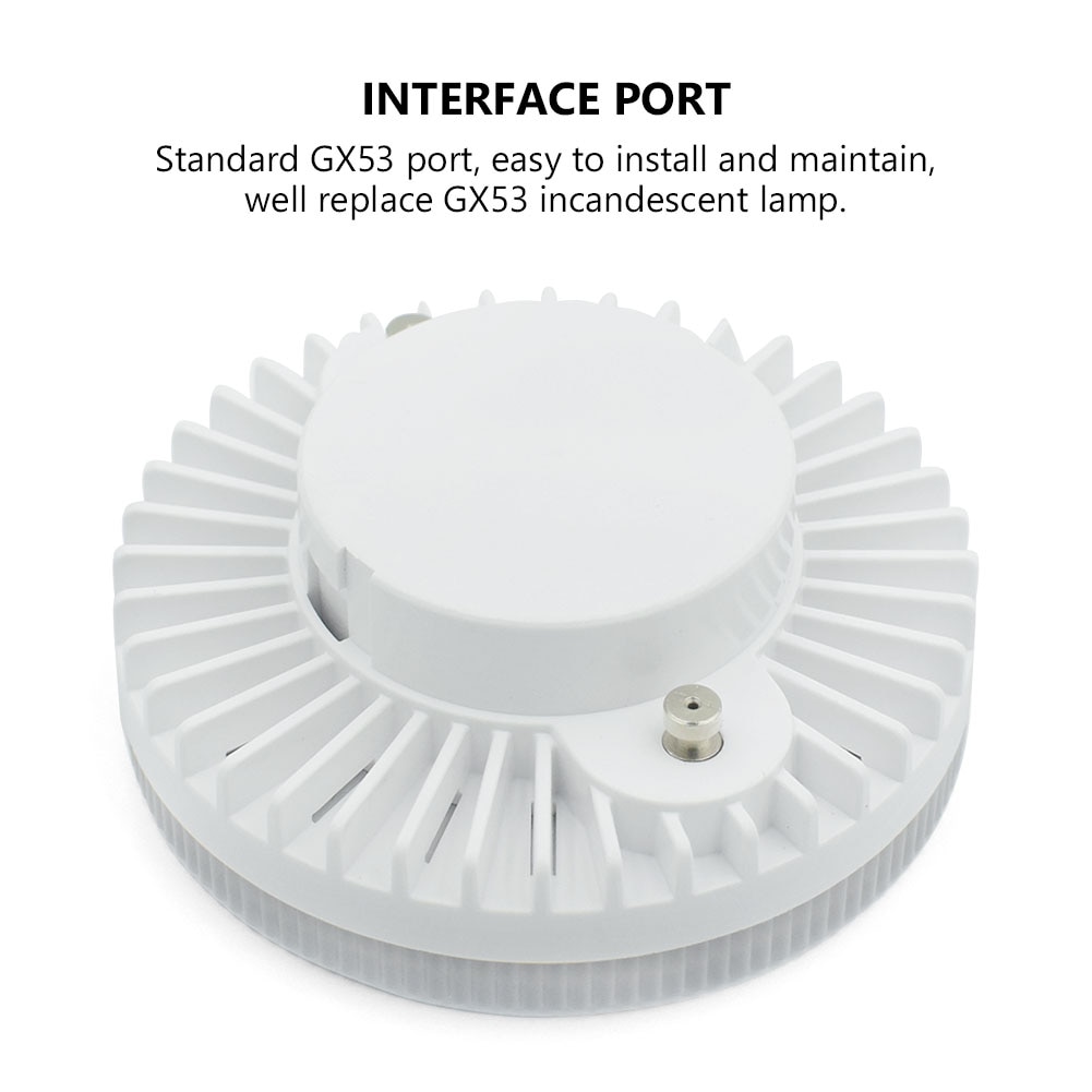 Lysende  gx53 pære 5w 7w 9w 12w 15w 18w led downlight led lampe  gx53 smd 2835 gx 53 base led lampe  ac85-265v varmt hvidt lys