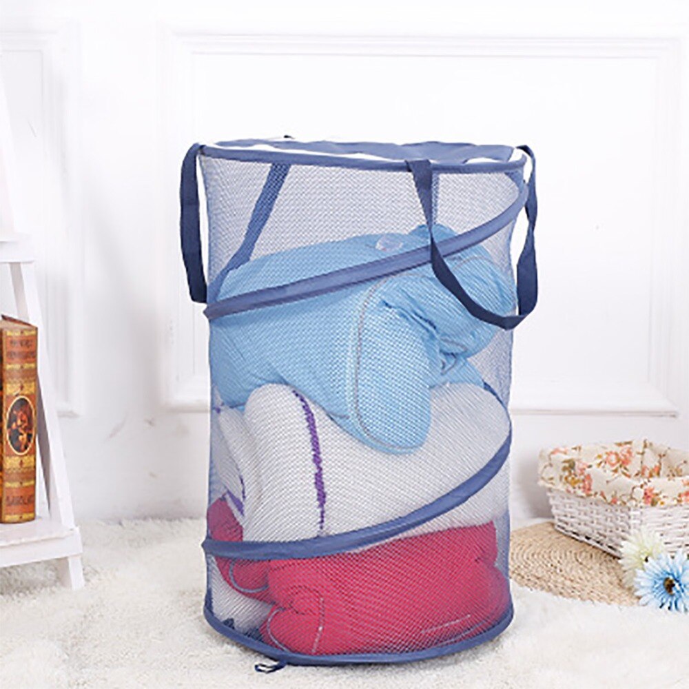 Opvouwbare Mesh Wasmand Top Up Inklapbare Mesh Wasmanden Wasmand Opvouwbare Wasmand Mesk Mand Doek Buggy