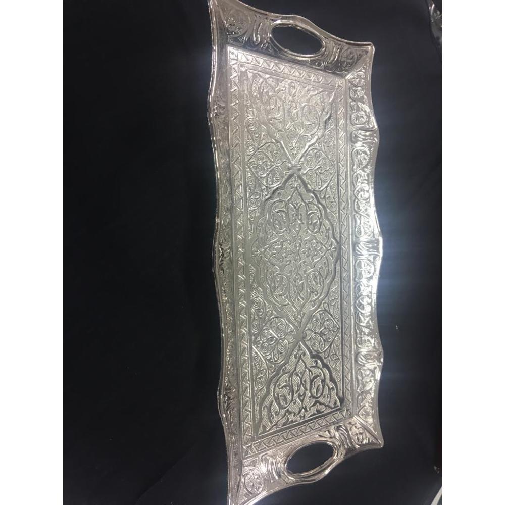 SILVER DOUBLE Turkish COFFEE SET