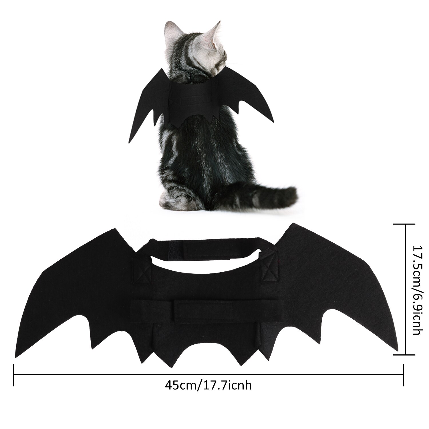 Halloween 1PC Divertente Gatti Cosplay costume animale domestico Ali di Pipistrello gatto pipistrello costume in forma Partito Cani Gatti Che Giocano Accessori per Animali Domestici