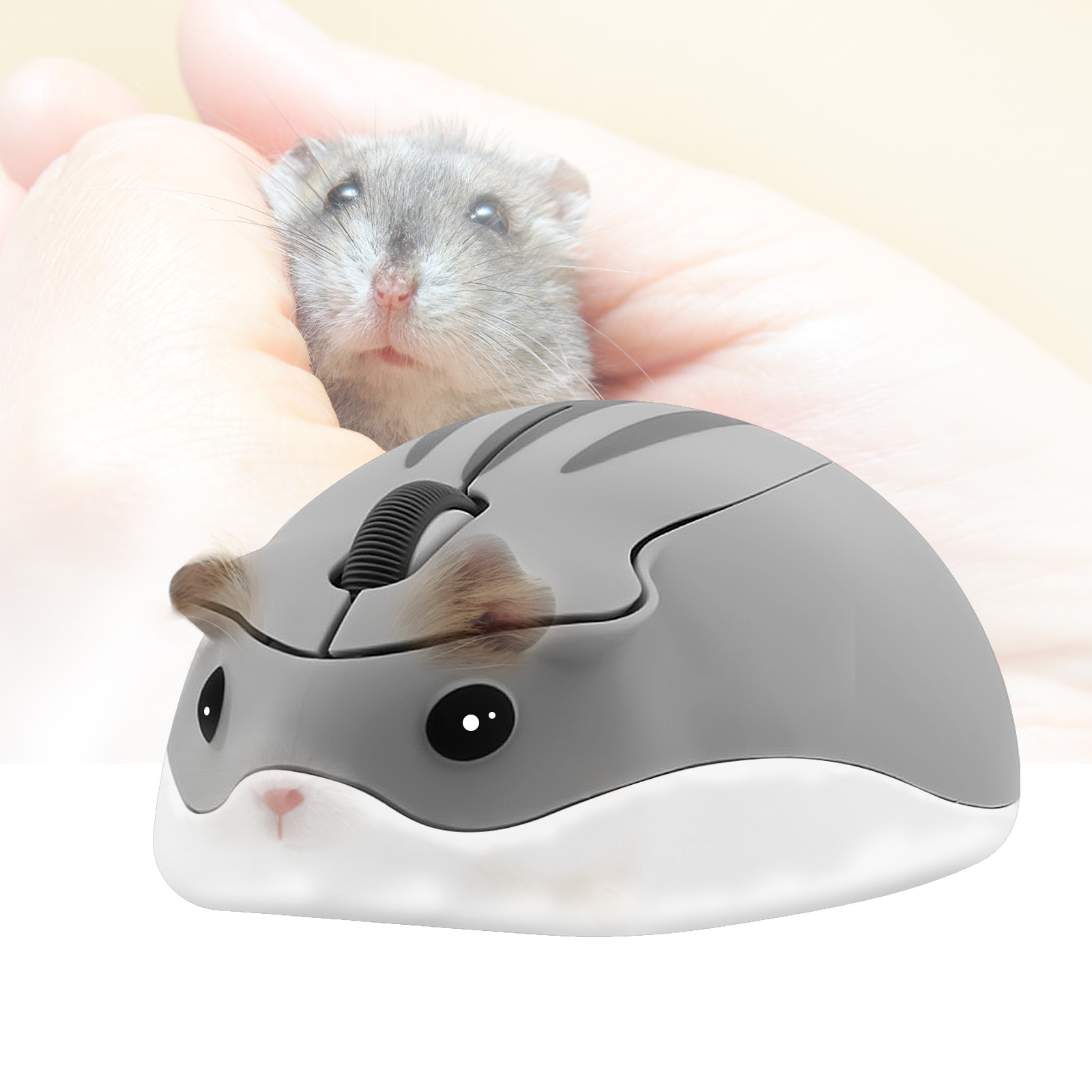 Neue Nette Maus USB Optische Drahtlose Gaming Cartoon Mause Rosa 3D Hamster Form Gamer Laptop Mäuse 1600DPI Für mädchen