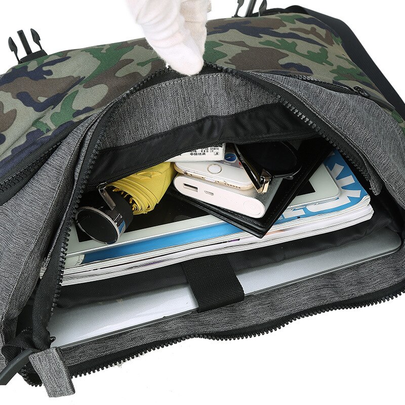 Jongens Camouflage Fiets Messenger Bag Tiener Sport Messenger Tassen Laptop Oxford Sporttassen Studenten Bike Messenger Crossbody