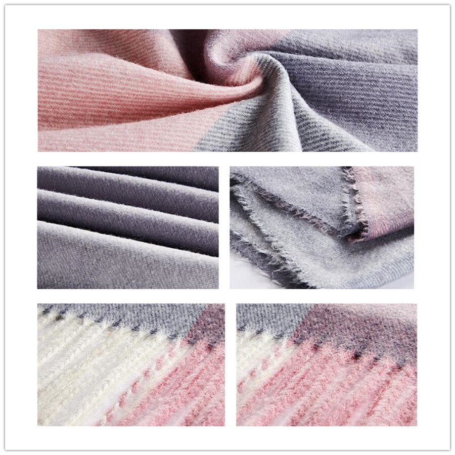 Spring/Winter Women Plaid Scarf Scarves Cashmere Shawls and Wraps Long Foulard Head scarves