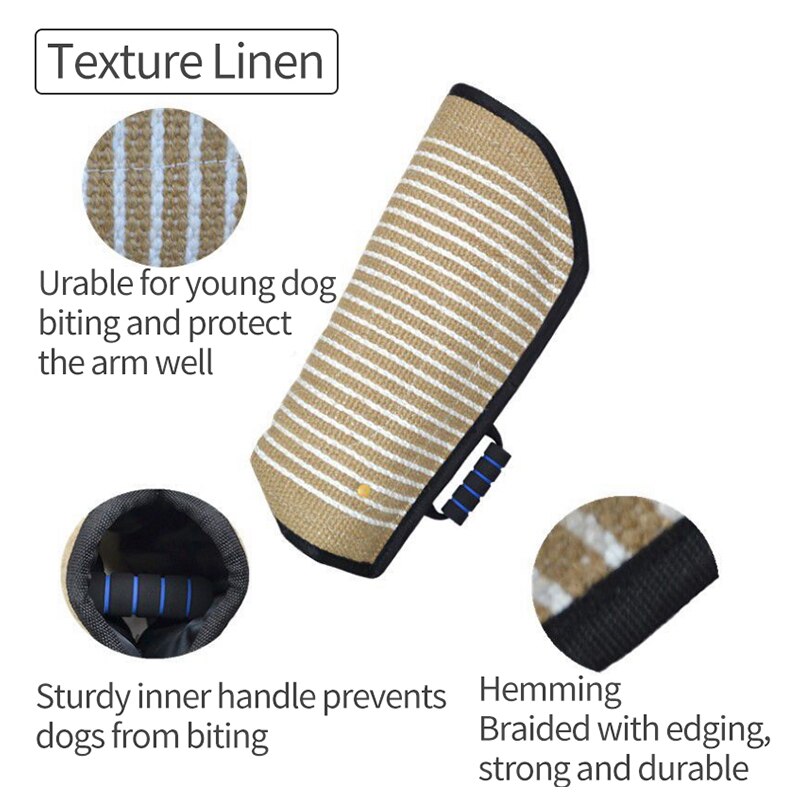 Extra Thickness Dog Training Sleeve Bite Tug Jute Bite Sleeve For Training Large Dog Work Dogs Shepherd Accessories Supplies