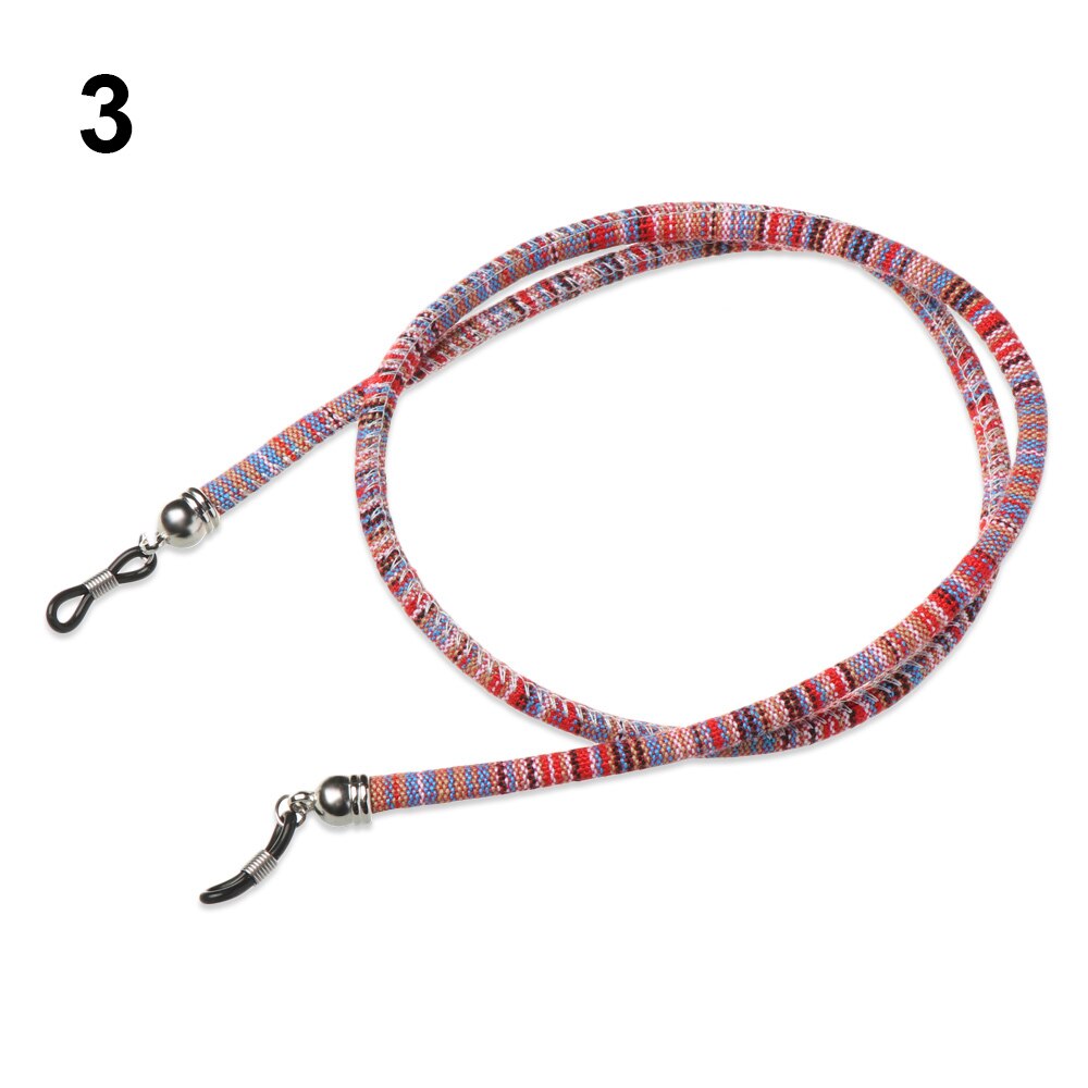 Grob Baumwolle Seil Bohemain stil Gläser Kette Ethnische Bunte Lesebrille Schnur Halter Maske Anti-verloren Seil Wandern Werkzeug: 3