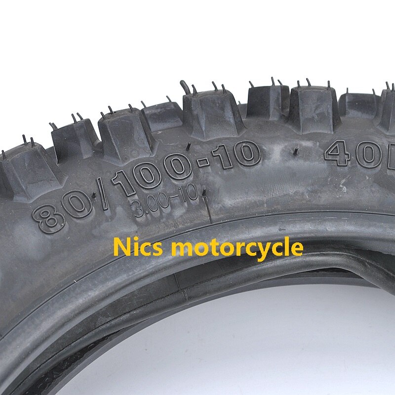 3.00-10 80/100-10 "pouces pneu pneu + chambre à air pour Mini Pit Pro Trail Dirt Bike moto pneu