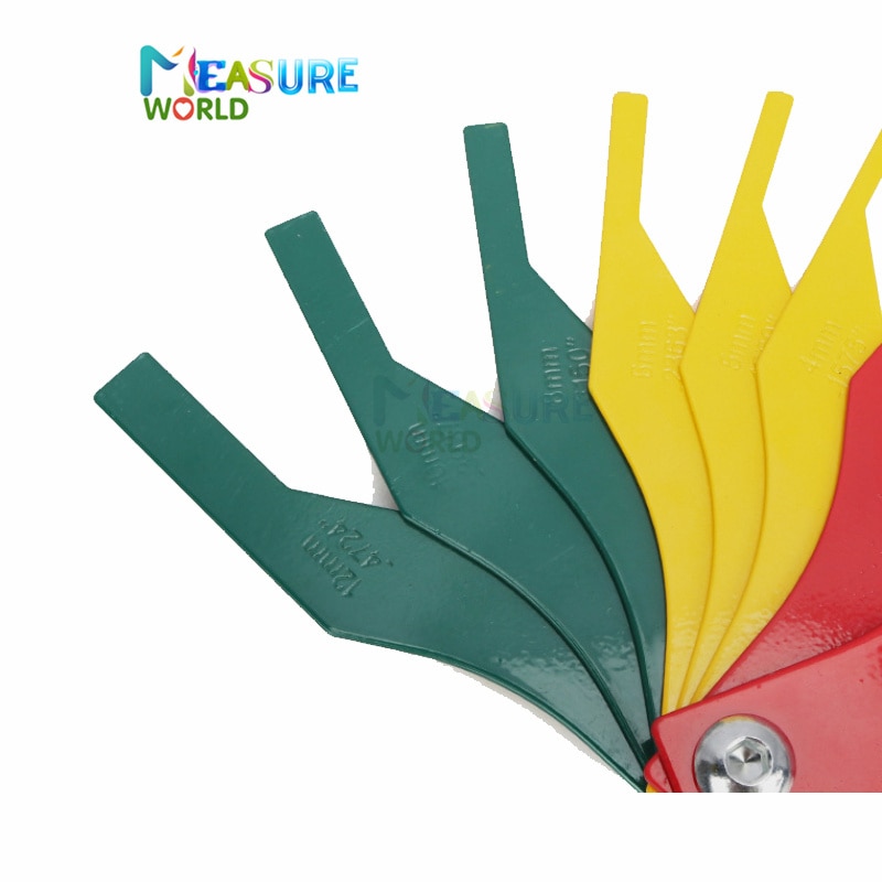 8 In 1 Brake Pad Measuring Tool Gauge Feeler Tester Scale Lining Thickness Wear Meter Thickness Gauge Handy Measuring