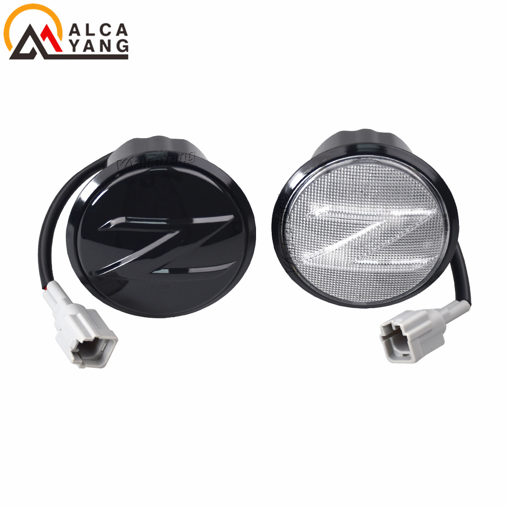 2X Led Dynamic Z Logo Side Marker Light Signal Sequential Blinker For Nissan Nismo 370Z 350Z Coupe Z34 Z33 2003-2020Accessories