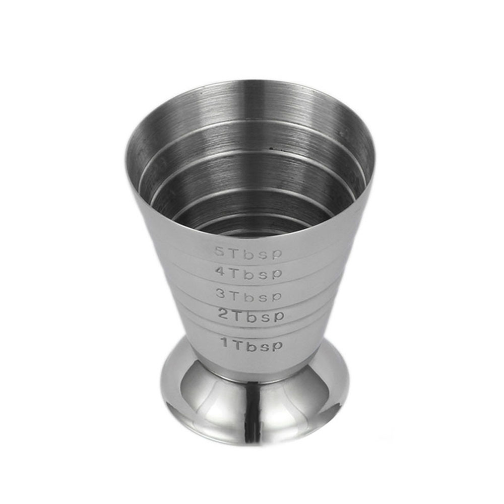 Vaso de medición de 75ml, barra Jigger de onzas, mezclador de bebidas de cóctel, taza medidora de licor, taza medidora de Mojito de acero inoxidable, buena taza