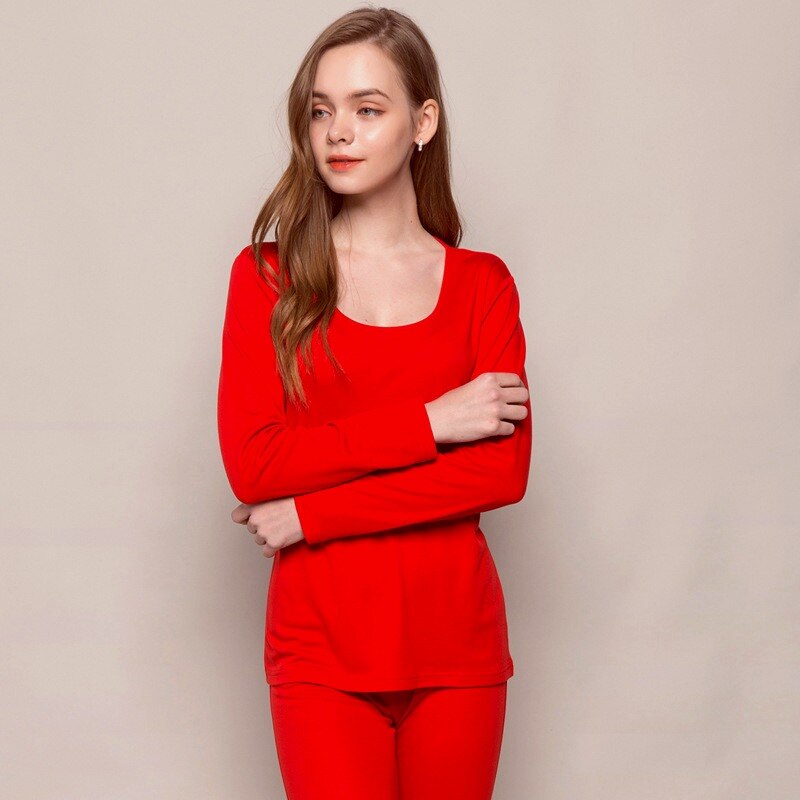 SuyaDream Frauen Lange Unterhosen 30% Natürliche seide 70% Wolle langarm Schlaf Tragen HERBST Winter NEUE Rosa Wein Unterwäsche: verrotten / XL