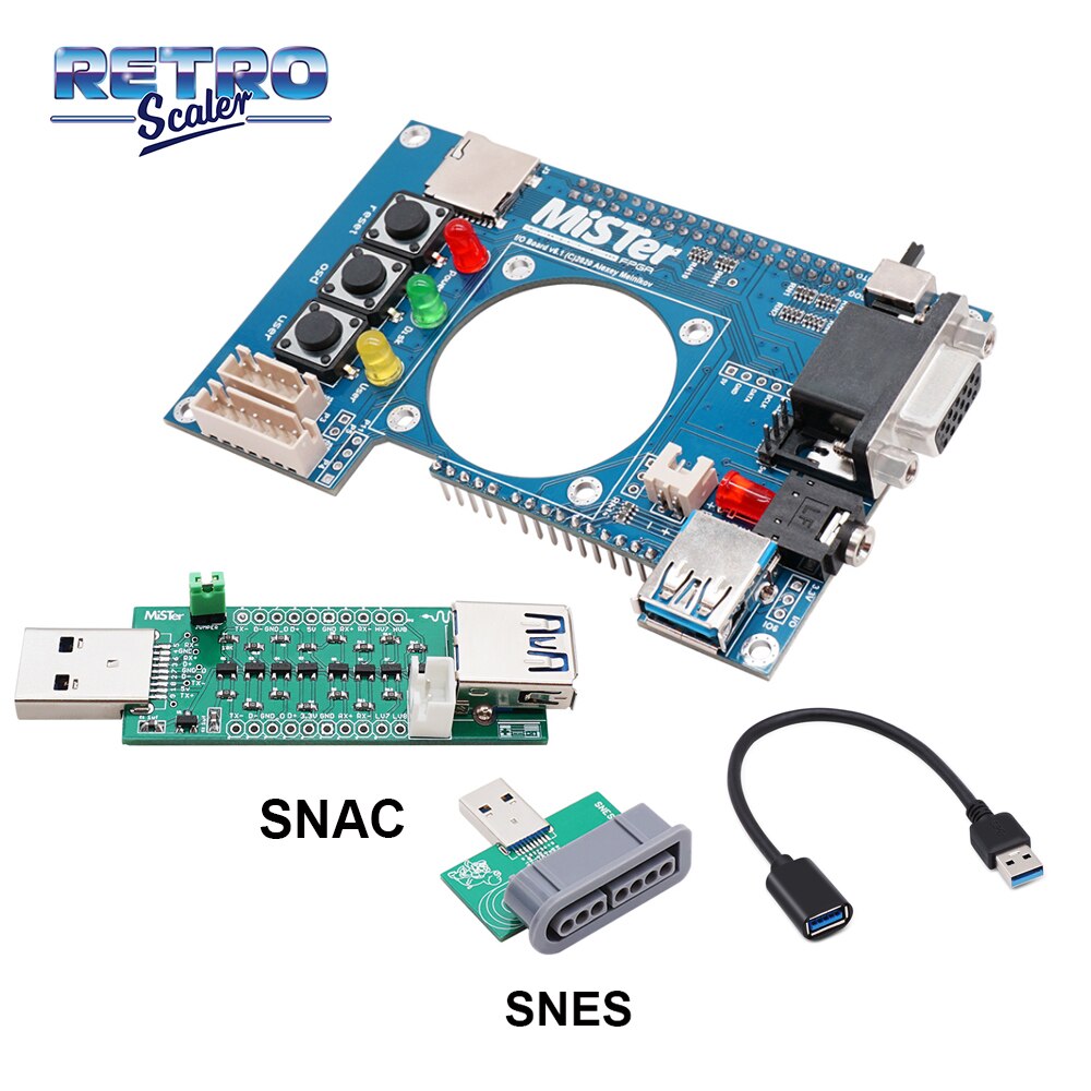 RetroScaler Manuelle Schweißen v 6,1 Mister I/O Board Analog Interface Unterstützung SNAC für Mister FPGA: IO-SNAC-SNES