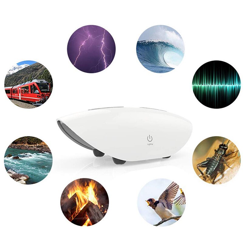 Breathing Light Sleeper Earphone Sleeper White Noise Machine 15 Kinds of Soothing Sound, Suitable for Infants, Children, Adults,