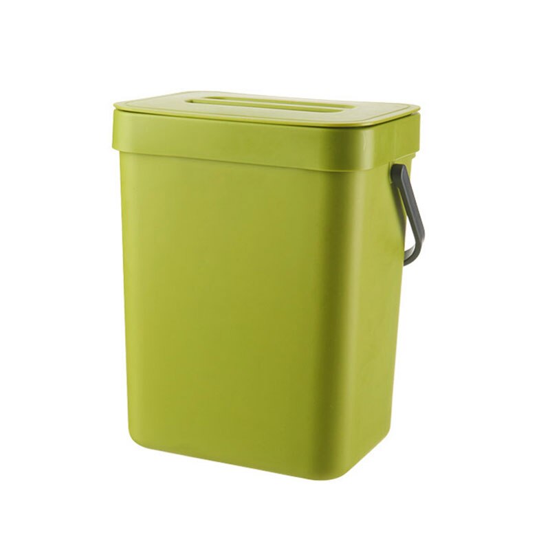 Ho Kitchen Hanging Open Cover Waste Bucket Household Living Room Bedroom Wall Hanging Portable Rectangular Trash Can SMR88