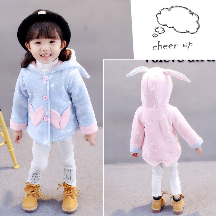 Novo Inverno Bebê Casaco Menina de Inverno de Espessura Outono Outwear Casaco Bebê 9BB021