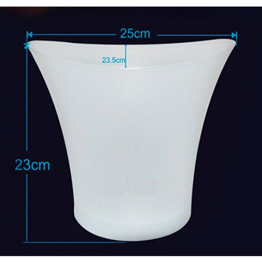 5L Waterproof Rechargeable LED Luminous Ice Buckets Colorful Changing ice cooler bar night club Champagne wine beer ice bucket