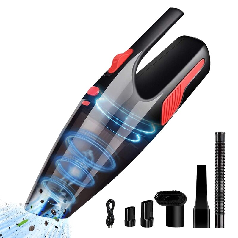 Handheld Vacuum, Hand Vacuum Cordless with High Power, Mini Vacuum Cleaner Handheld Powered By Li-Ion Battery Rechargeable Quick: Default Title