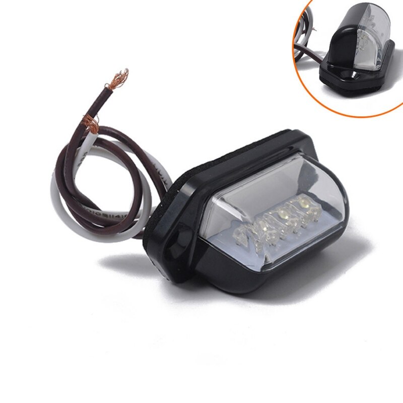 Luz led para matrícula de coche, luz lateral para señal, luz trasera, ahorro de energía, luz de borde de brillo para remolque, camión, coche, pies, manos