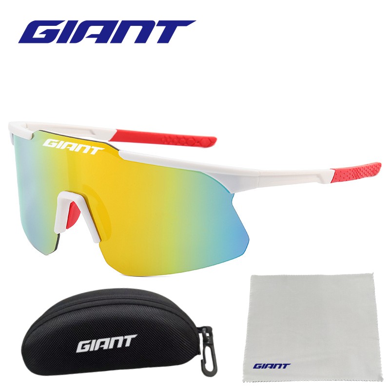 Gafas de sol gigantes para deportes al aire libre, ciclismo, bicicleta, conducción, viajes, se pueden combinar con caja de tela para gafas, hombres y mujeres,: Oro