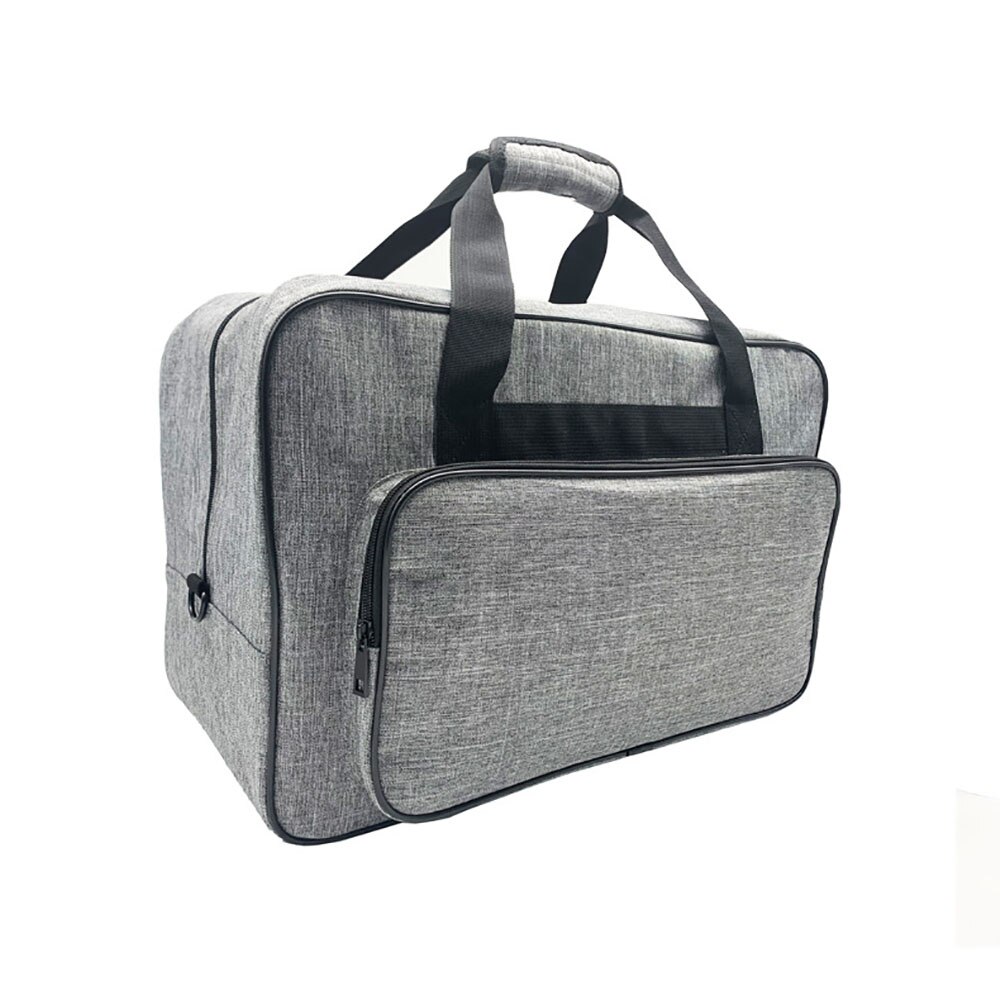 Large Sewing Machine Bag Storage Container Multi-functional Portable Travel Home Tote Organizer For Threads Crochet Accessories: Light gray