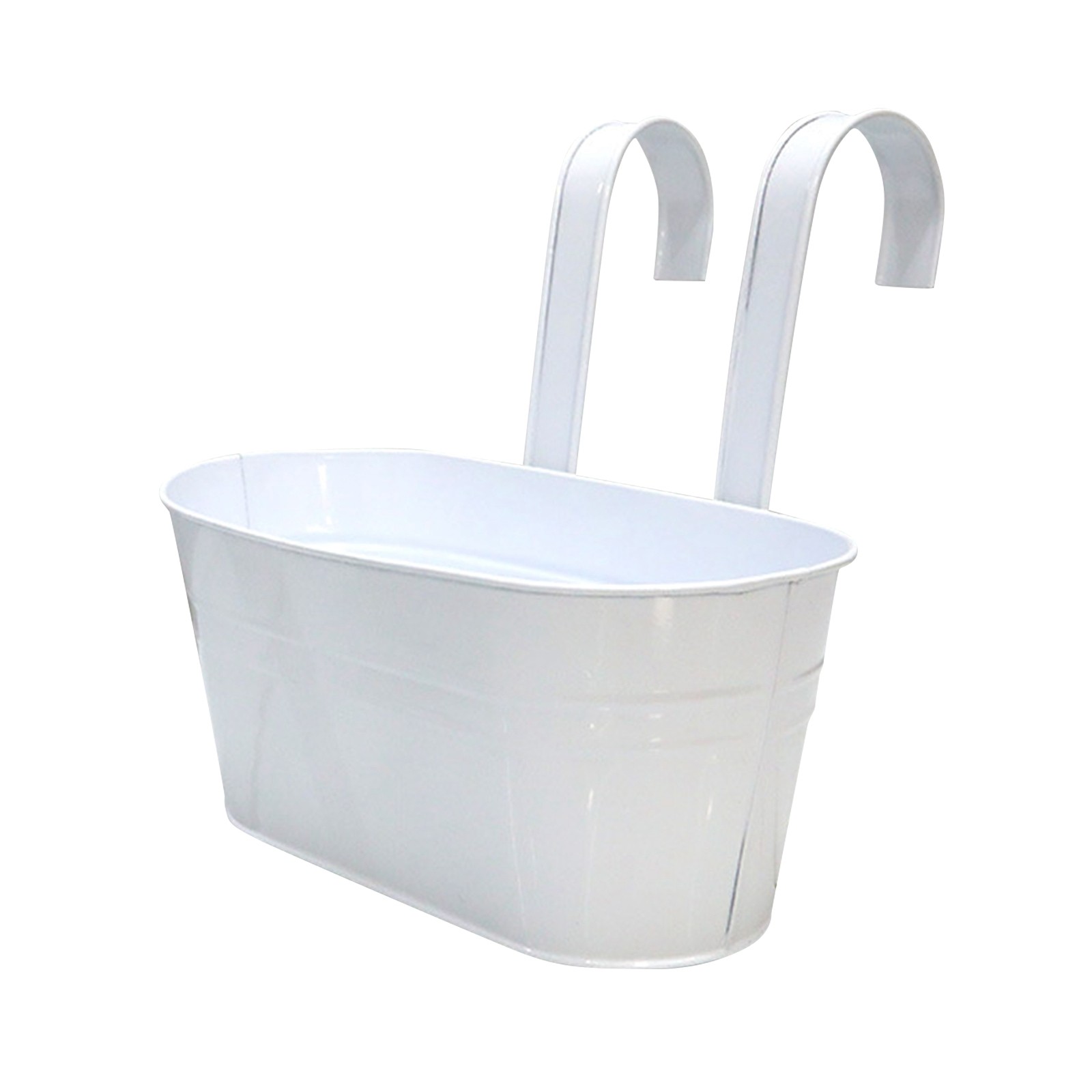 Buitenplanten Plantenbak Zwart Metaal Ijzer Hangende Bloempotten Dekken Leuningen Hek Emmers Moderne Boho Stijl Wandmontage Raamdoos