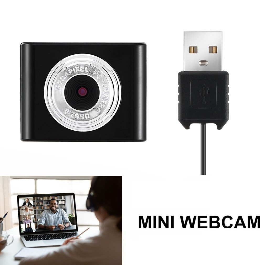 8 Million Pixels Mini Webcam HD Web Computer Camera with Microphone for Desktop Laptop USB Plug and Play