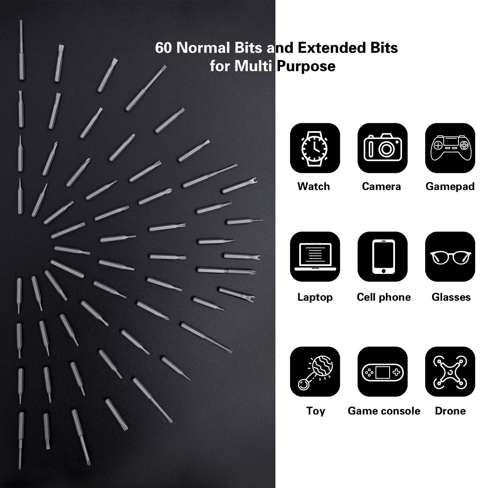 Mini Precision electric screwdriver USB charging Multifunctional automatic screwdriver maintenance tool set