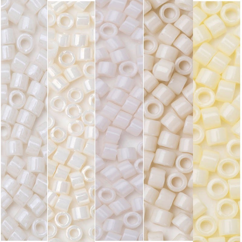 Miyuki delica pärlor 11/0 vit färg super mix pärlarbete leverantör 3 gram / parti