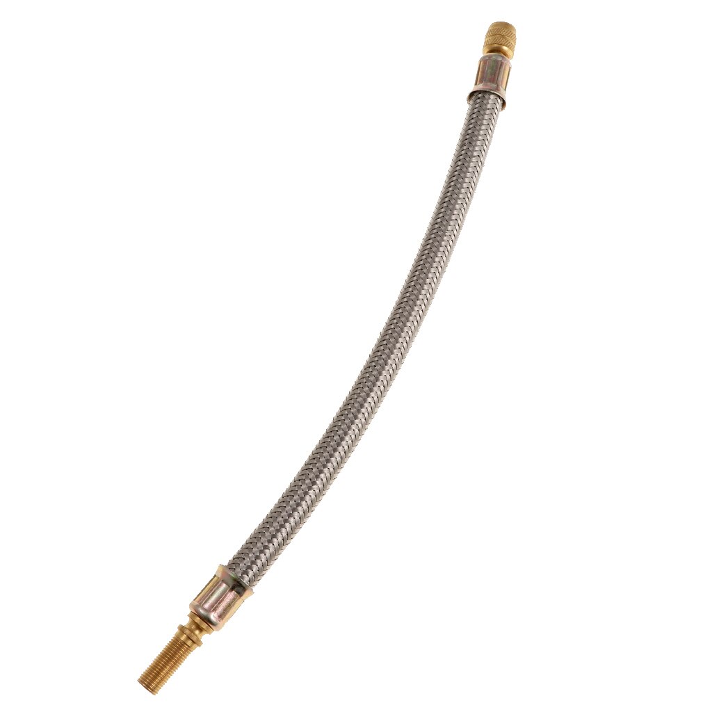 250mm 304 rostfritt stål flätade flexibla slang bilhjul däck ventilstammar förlängningar rör adapter för lastbil rv husvagn