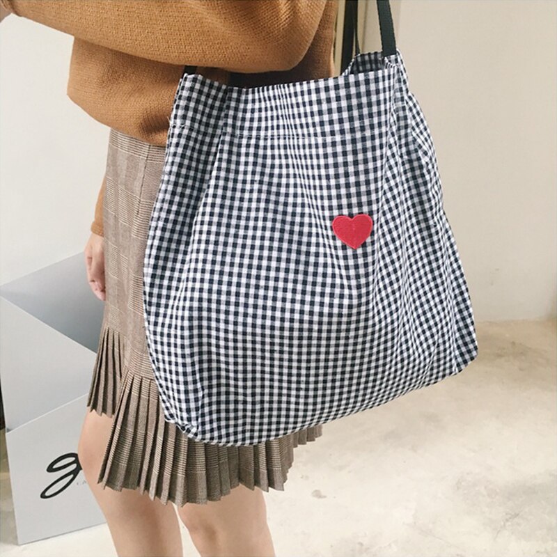 Bolsa feminina bordada de lona, bolsa feminina feita em tecido de algodão, preto, branco, vermelho, com cervos e bordados