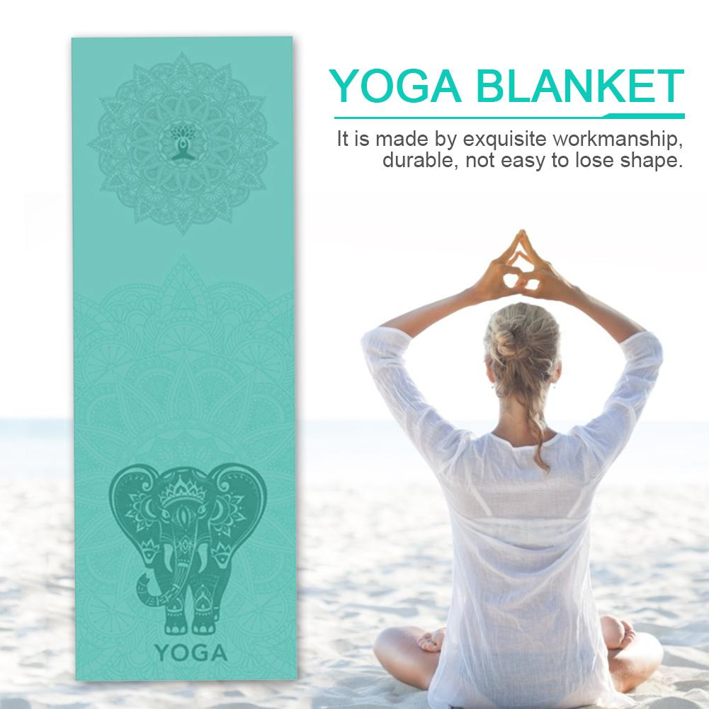 Draagbare opvouwbare yogadeken, mat, handdoek, fitnessdeken, antislip yoga pilatesmat, pad voor vrouwen, vrouwelijke benodigdheden