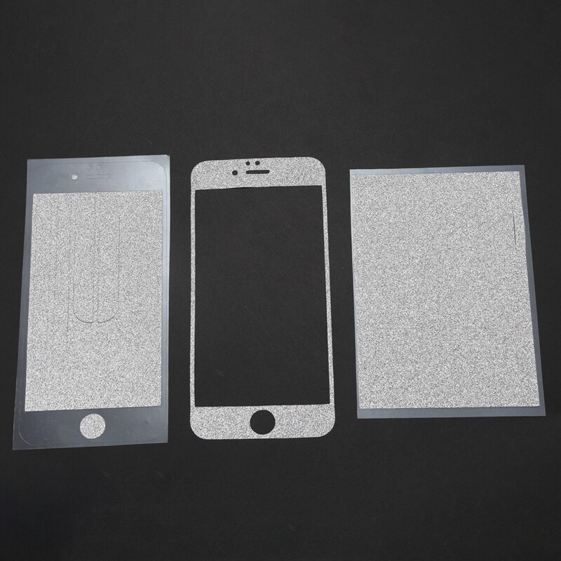 Glossy Full Body Sticker Reverse En Reverse Film Beschermende Huid Voor Apple Iphone 6 4.7 Inch (Zilver)