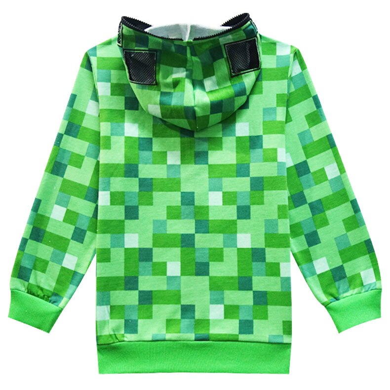 Lange Mouw Minecrafters Kinderen T-shirts Jongens Kids Herfst Kids Meisjes Tops 3-16 Jaar Kinderen Kleding Cartoon Auto Hooded