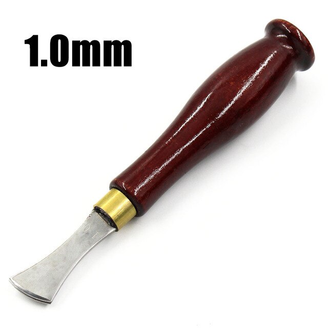 Leather Edge Tool Creaser Stainless Steel Shallow Slot Edge Lineer Pressure Edge Device Trimmer Crimping Leather Tools: 1mm