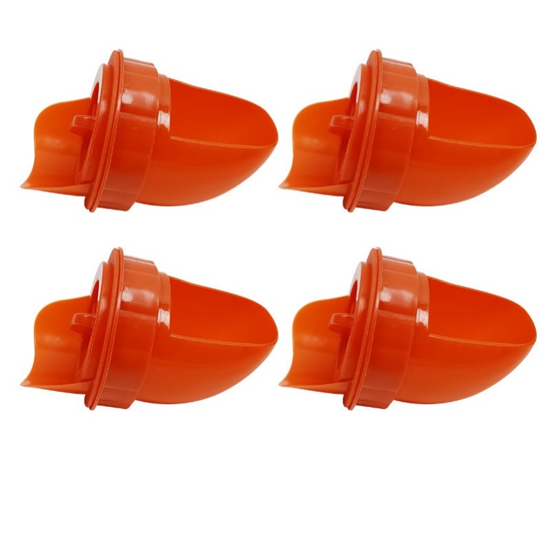 Poultry Automatic Gravity Feeder DIY Rainproof Feeder Port Kit for Bucket Tank Barrels Bins Gravity Feed Kit Troughs Opener Tool: green