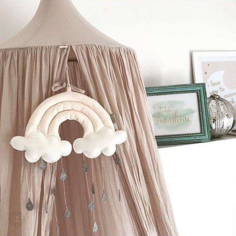 eins Explosion Modelle freundlicher Haus Wolke Regentropfen Dekoration Zelt Zubehör Stoff Nacht Anhänger Szene Foto Requisiten