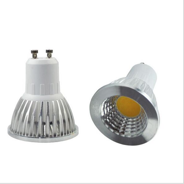 led bulb spotlight dimmable GU10 cob mr16 3w 5w 7w warm white cool white real power replace halogen lamp
