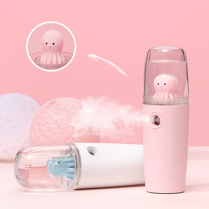 Draagbare Nano Mist Spuit Usb Charge Luchtbevochtiger 30Ml Moisturizer Beauty Water Bijvullen Mini Gezicht Spuiten Facial Steamer